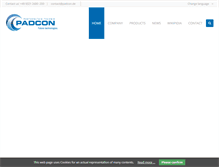 Tablet Screenshot of padcon.de